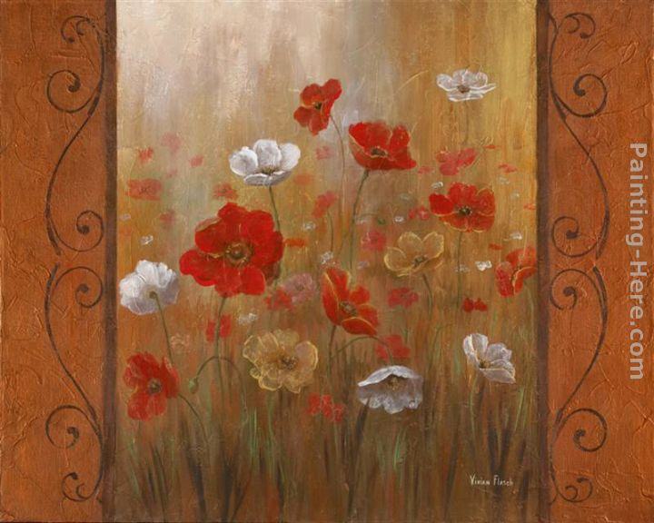 Vivian Flasch Poppies & Morning Glories II
